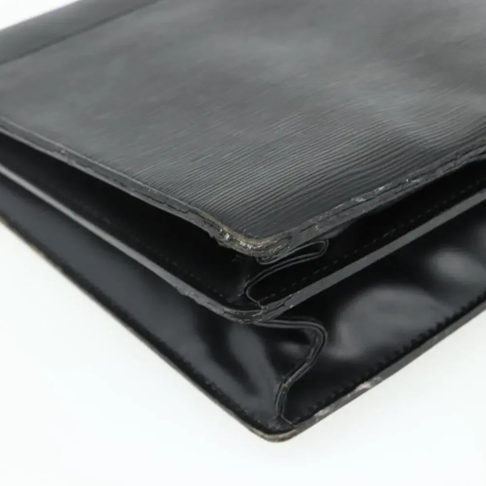 Louis Vuitton Epi Serviette Ambassador Business Bag Black